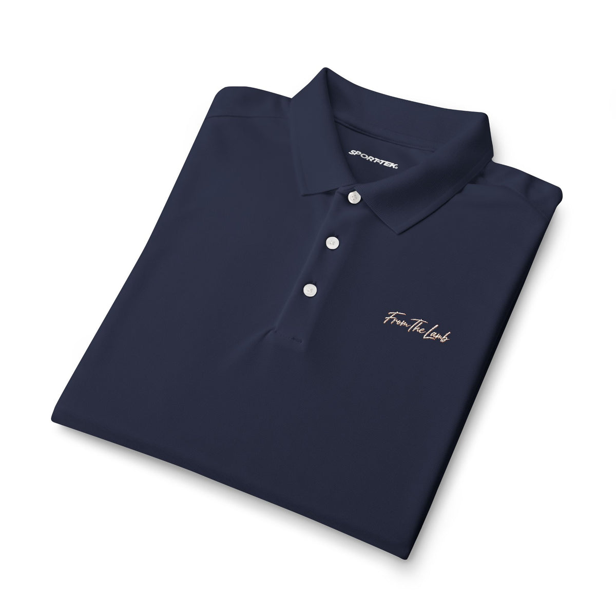 From The Lamb Men's Performance Golf Polo – Embroidered Logo