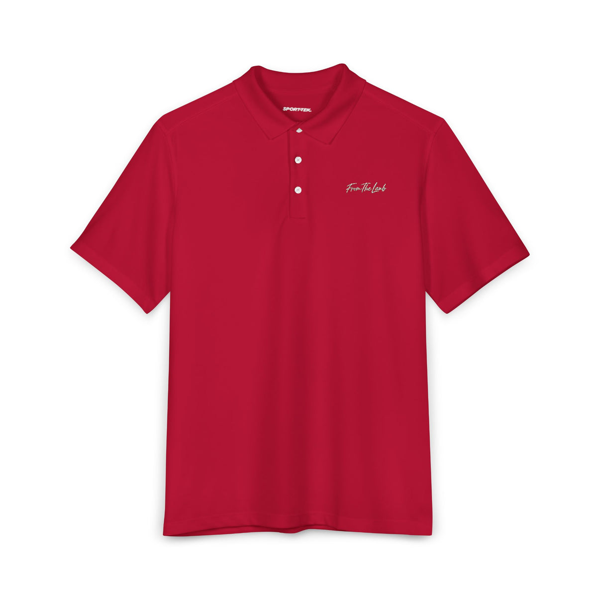 From The Lamb Men's Performance Golf Polo – Embroidered Logo