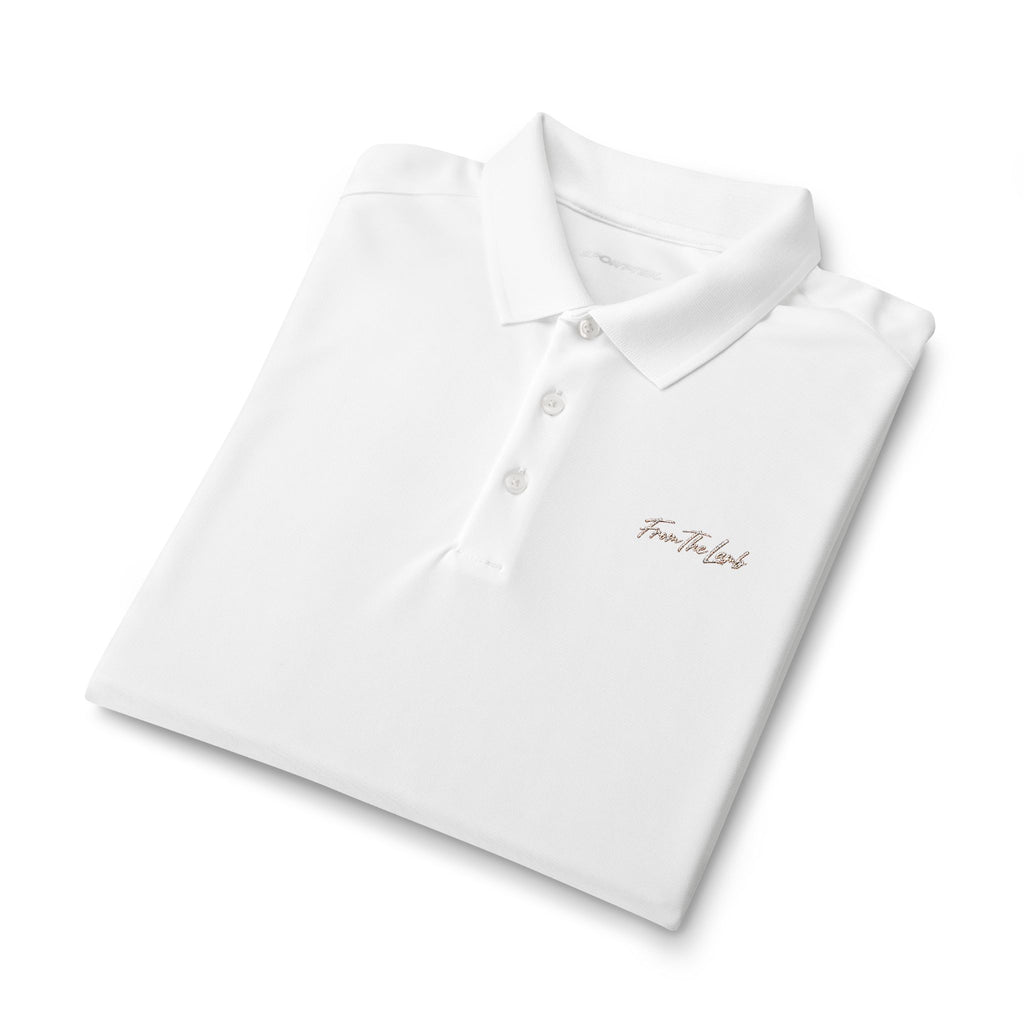 From The Lamb Men's Performance Golf Polo – Embroidered Logo