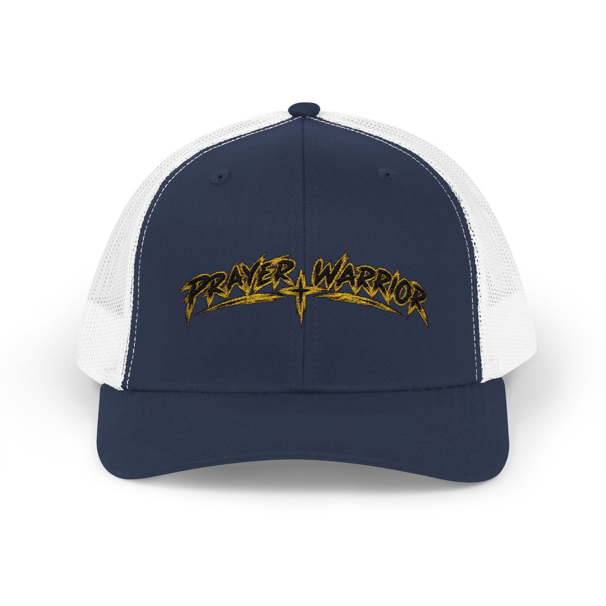 Prayer Warrior Trucker Cap — Embroidered Faith Snapback Hat
