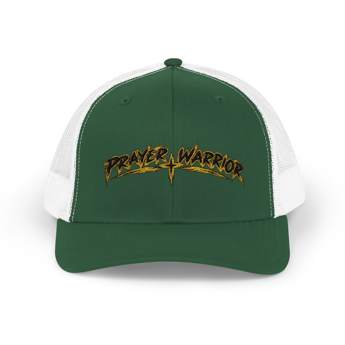 Prayer Warrior Trucker Cap — Embroidered Faith Snapback Hat