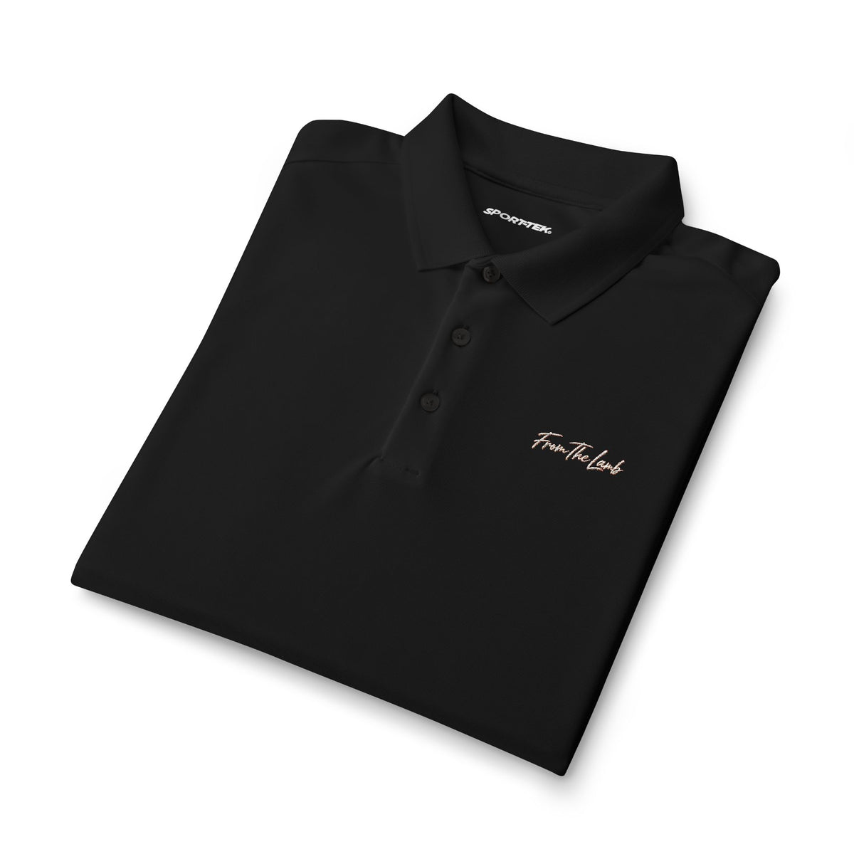 From The Lamb Men's Performance Golf Polo – Embroidered Logo