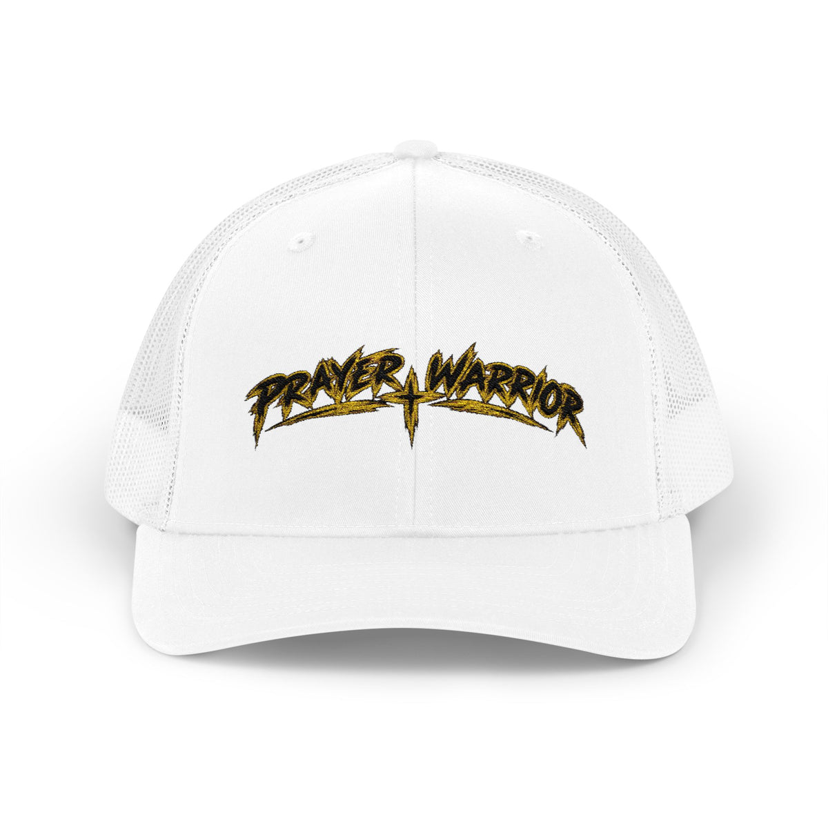 Prayer Warrior Trucker Cap — Embroidered Faith Snapback Hat