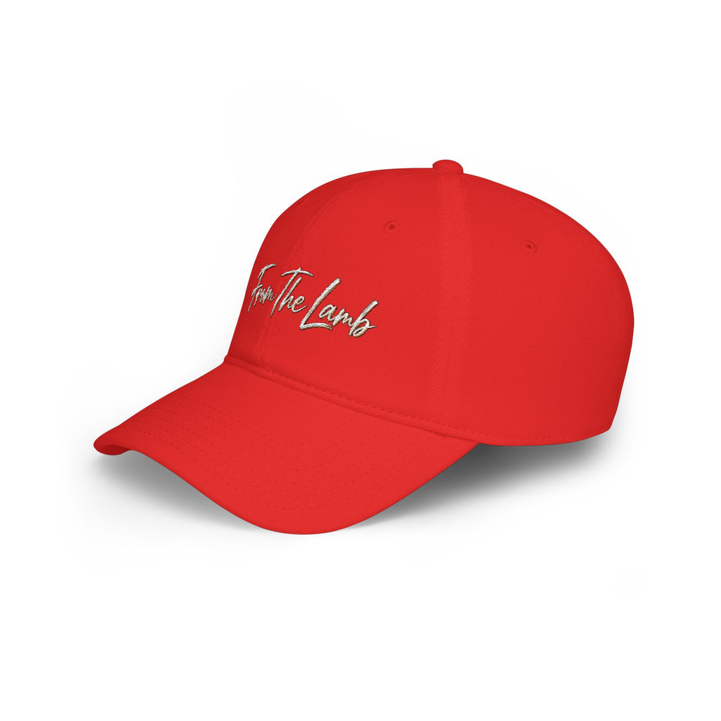 From The Lamb Red Baseball Cap