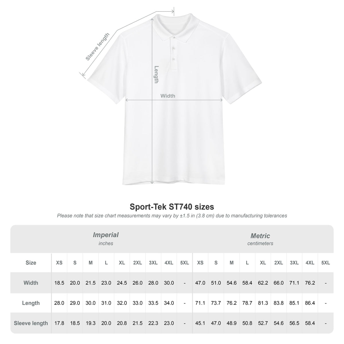 From The Lamb Men's Performance Golf Polo – Embroidered Logo