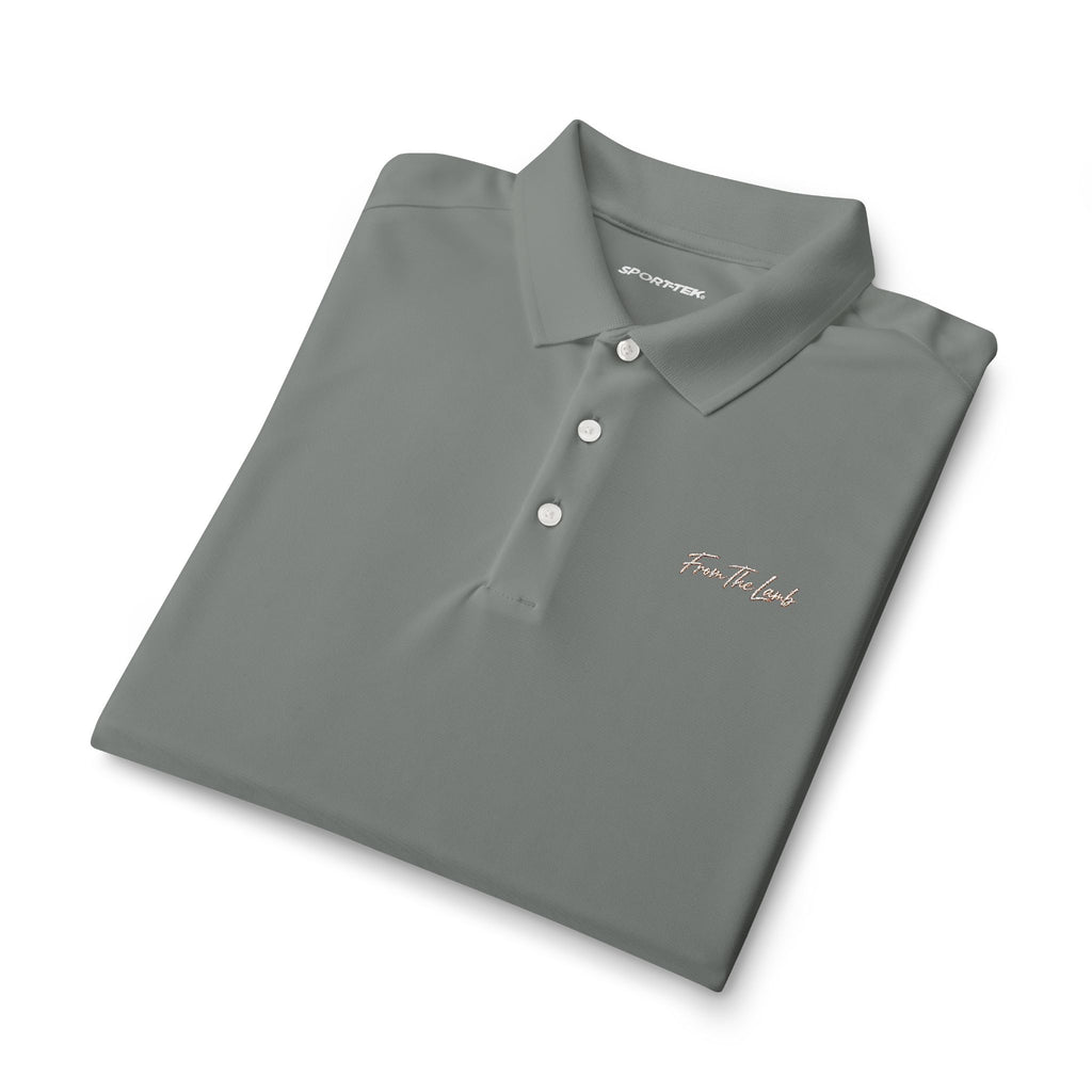 From The Lamb Men's Performance Golf Polo – Embroidered Logo