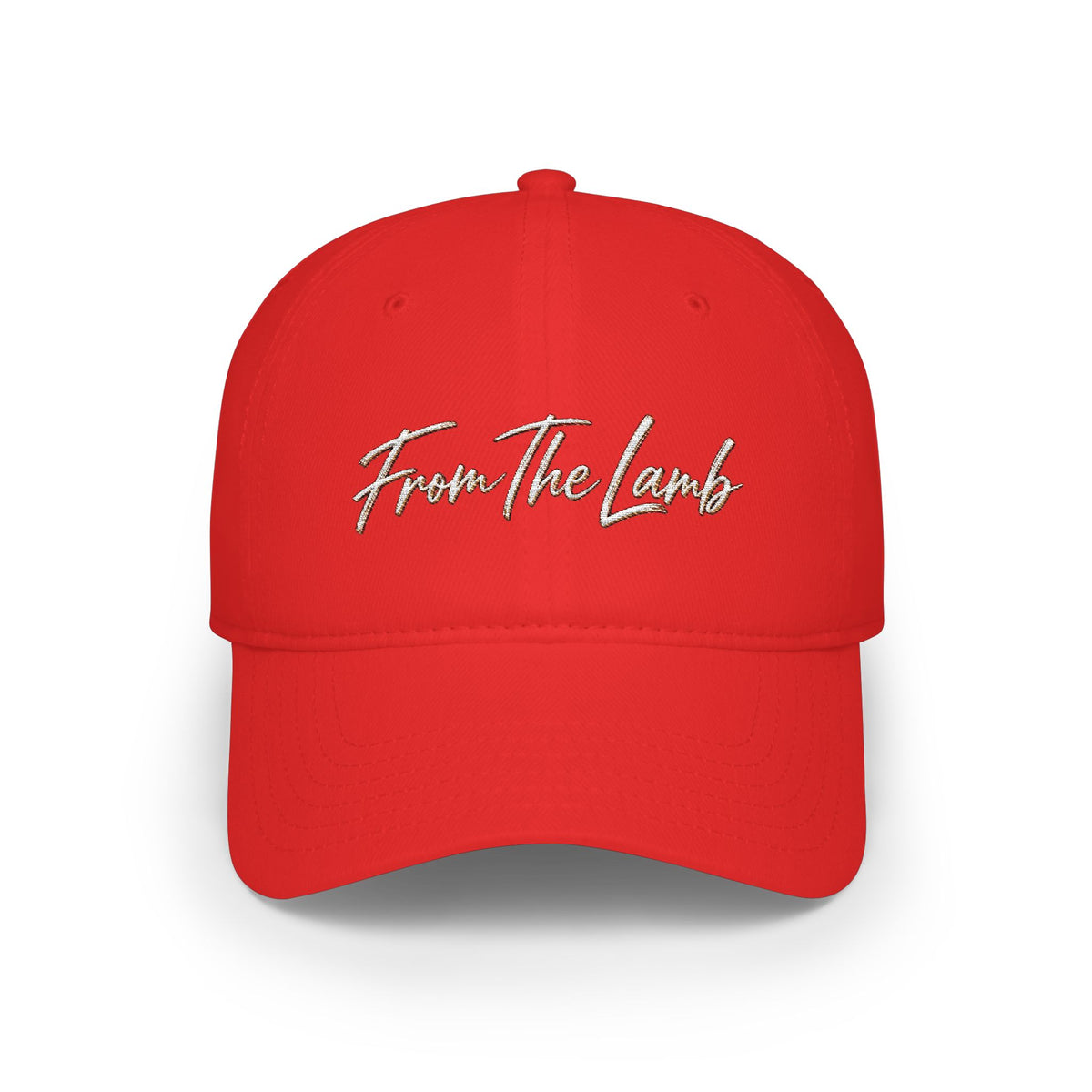 From The Lamb Red Baseball Cap