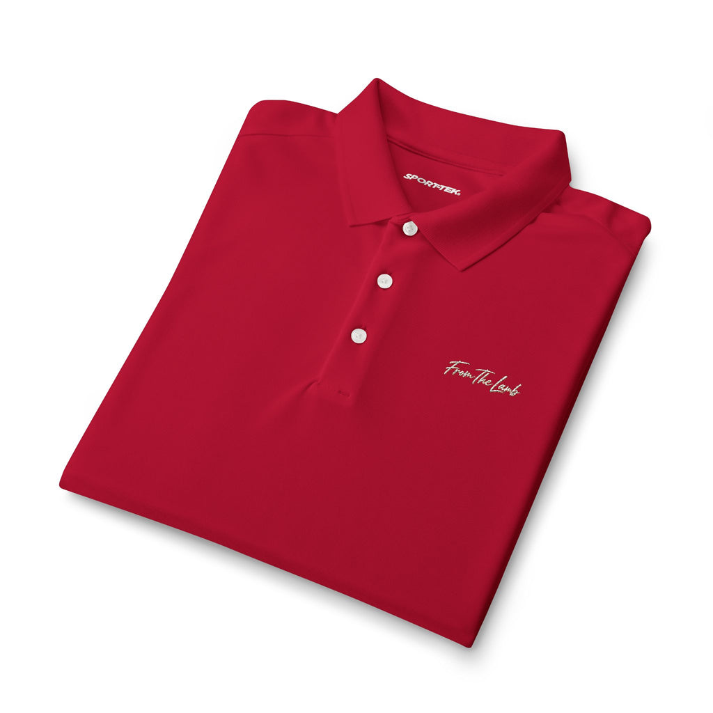 From The Lamb Men's Performance Golf Polo – Embroidered Logo