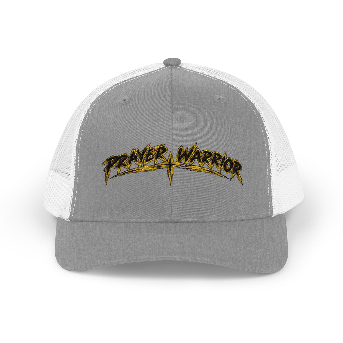 Prayer Warrior Trucker Cap — Embroidered Faith Snapback Hat