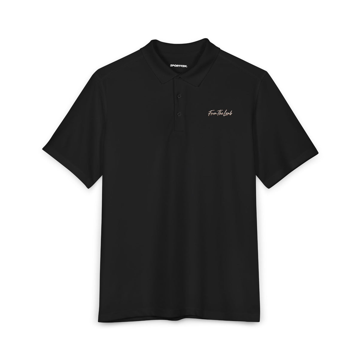 From The Lamb Men's Performance Golf Polo – Embroidered Logo