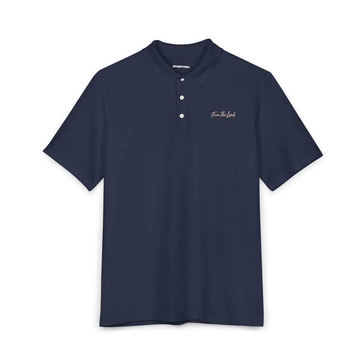 From The Lamb Men's Performance Golf Polo – Embroidered Logo