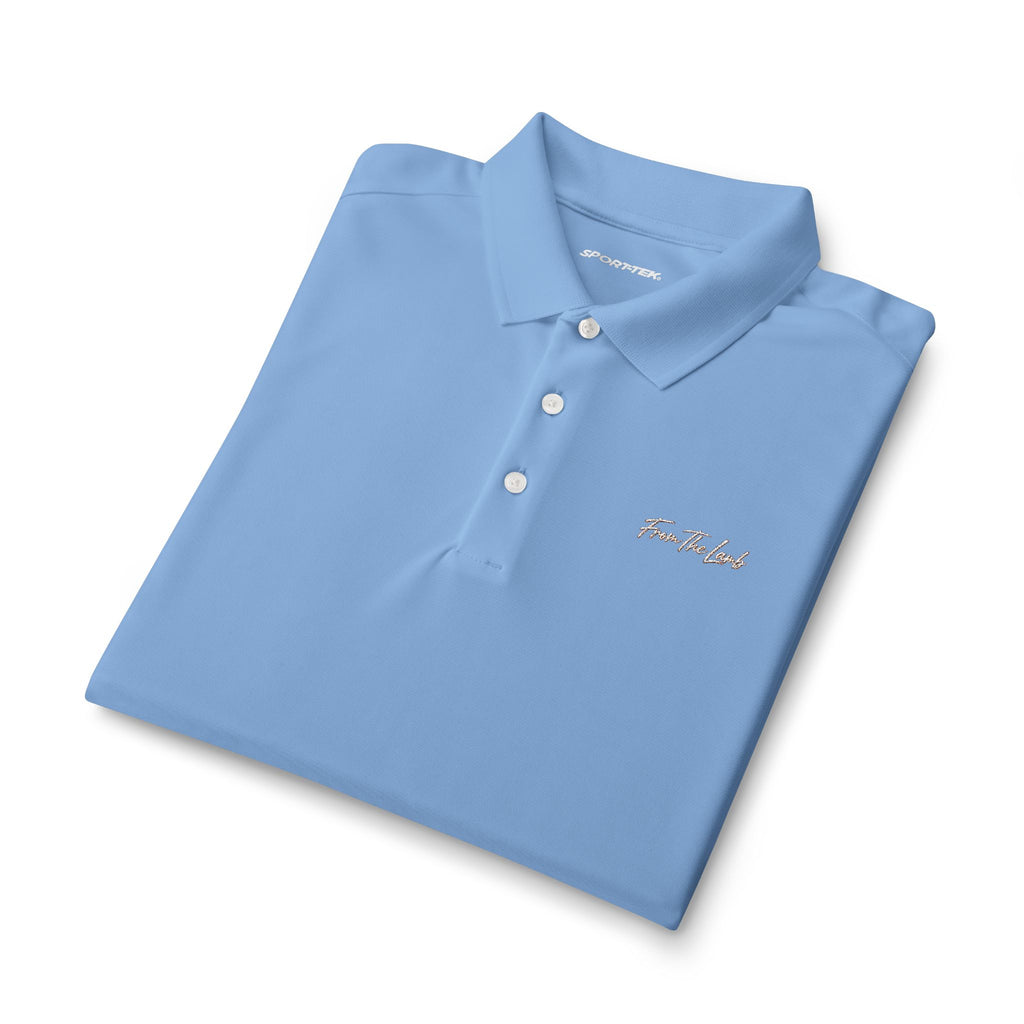 From The Lamb Men's Performance Golf Polo – Embroidered Logo